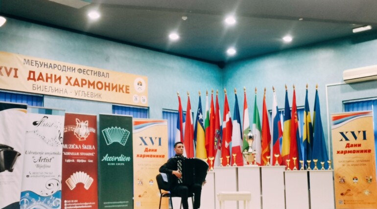 Uspjeh harmonikaša na Međunarodnom festivalu XVI Dani harmonike, Bijeljina – Ugljevik