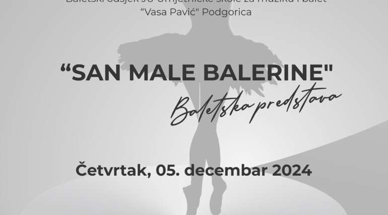 San male balerine stiže u Pljevlja